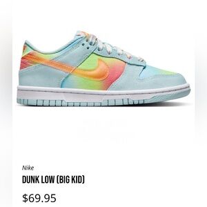 Nike Dunk Low Big Kid Sneakers - Pastel Rainbow